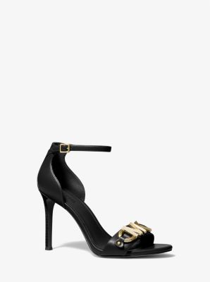 Izzy Embellished Leather Sandal Michael Kors