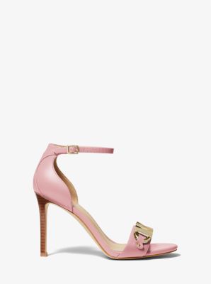 Izzy Embellished Leather Sandal in SMOKEY ROSE | Michael Kors