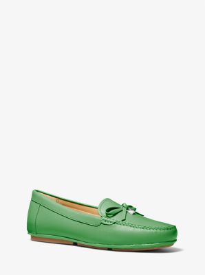 Juliette Leather Loafer in PALM GREEN | Michael Kors