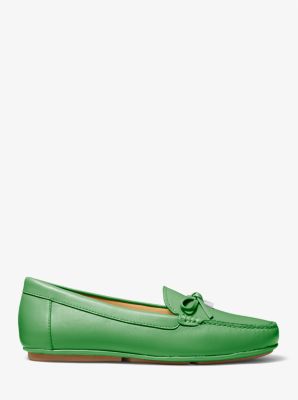 Juliette Leather Loafer in PALM GREEN | Michael Kors