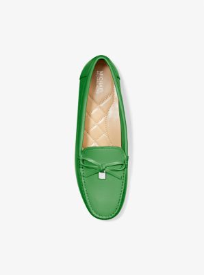 Juliette Leather Loafer in PALM GREEN | Michael Kors