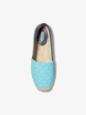 Kendrick Logo and Leather Slip-On Espadrille