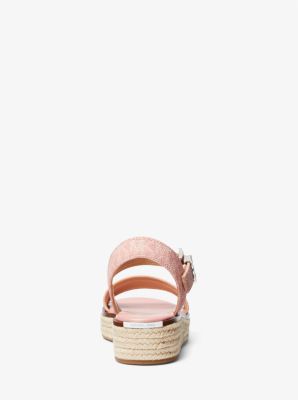 Richie Logo Platform Espadrille Sandal