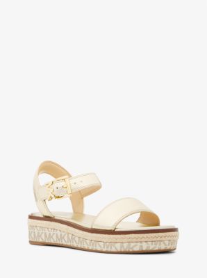 Michael kors deals gold espadrilles