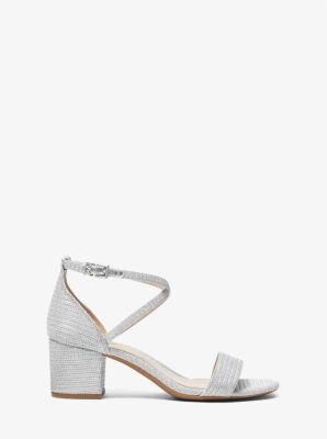 Serena Flex Glitter Chain-Mesh Sandal