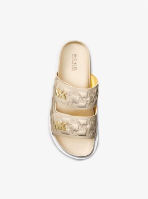 Michael Michael Kors Logo Platform Slide Sandal - Free Shipping