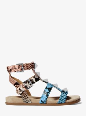 Wren Ombré Snake Embossed Leather Gladiator Sandal image number 1