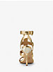 Sandale Wren en cuir gaufré à motif de serpent métallisé et à clous image number 2
