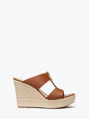 【Michael Kors】☆サンダル☆ Bradley Leather Wedge Sandal Michael Michael Kors Bradley Leather Wedge Sandals