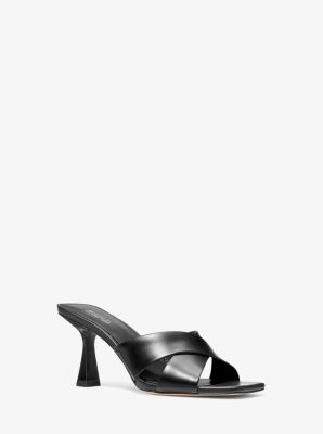 Michael Kors Women's Ingrid Woven Mid-Heel Mule Sandals - Macy's