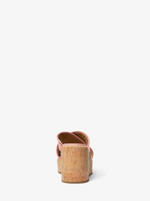 【Michael Kors】Cary llic Leather Wedge Sandal Cary Leather Wedge Sandal | Michael Kors [US]