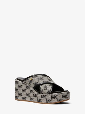 【Michael Kors】☆サンダル☆ Logo Platform Slide Sandal Logo Platform Slide Sandal | Michael Kors [US]