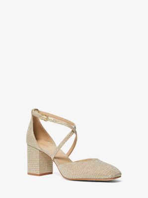 Michael kors claire chain mesh best sale pump