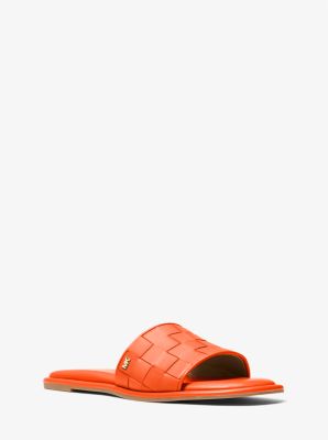 Michael kors cheap slides womens orange