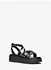 Issa Embellished Leather Flatform Sandal image number 0