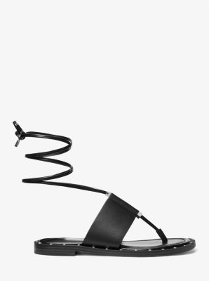 Jagger Leather Lace Up Sandal Michael Kors