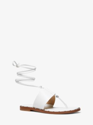 Jagger Leather Lace up Sandal Michael Kors