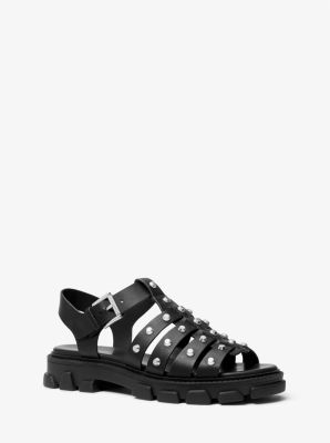 Jagger Studded Metallic Leather Sandal image number 0