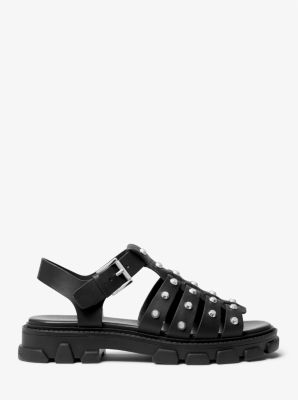 Jagger Studded Metallic Leather Sandal image number 1