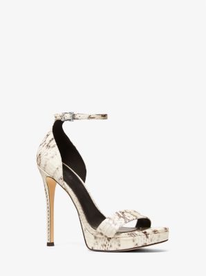 Jordyn Snakeskin Platform Sandal Michael Kors