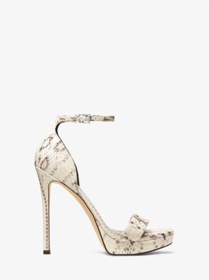 Jordyn Snakeskin Platform Sandal Michael Kors