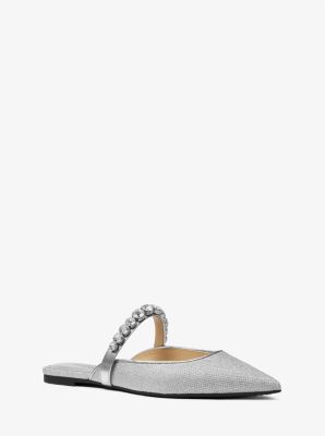 Sabot Jessa Flex in mesh glitterato con decorazioni image number 0