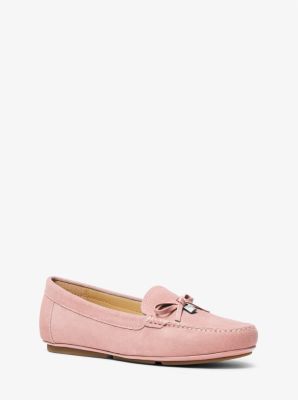 Michael kors pink store suede shoes