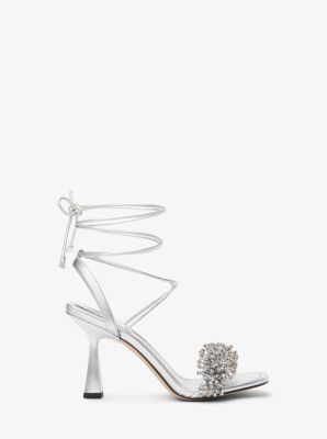 Lucia Embellished Metallic Leather Sandal image number 1