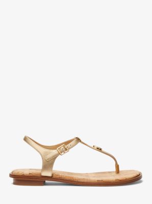 Mallory Metallic Leather T-Strap Sandal image number 1