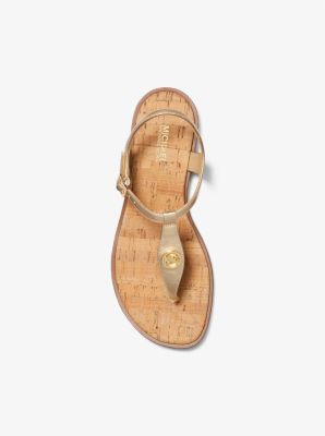 Mallory Metallic Leather T-Strap Sandal image number 2