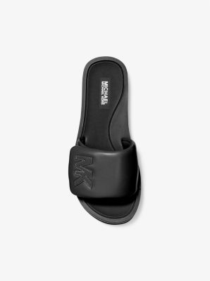 Faux Leather Platform Slide Sandal image number 2