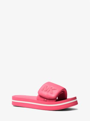 Faux Leather Platform Slide Sandal image number 0