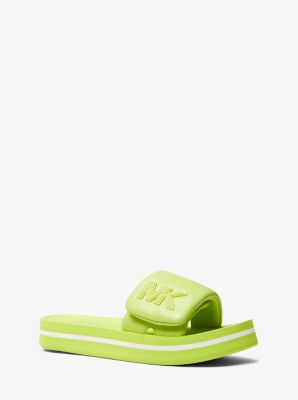 Faux Leather Platform Slide Sandal image number 0