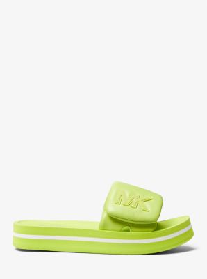 Faux Leather Platform Slide Sandal image number 1