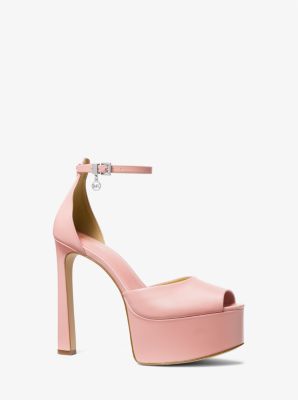 Martina Leather Peep-toe Platform Pump | Michael Kors