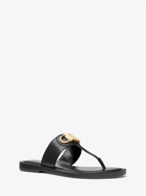 Parker Leather T-Strap Sandal | Michael Kors