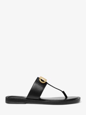 Parker Leather T Strap Sandal Michael Kors Canada