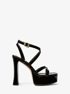 Paola Faux Patent Leather Sandal