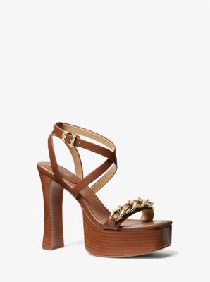 Michael kors leia online platform sandals