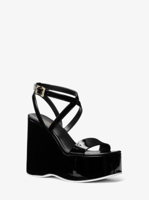 Michael kors black hot sale platform sandals