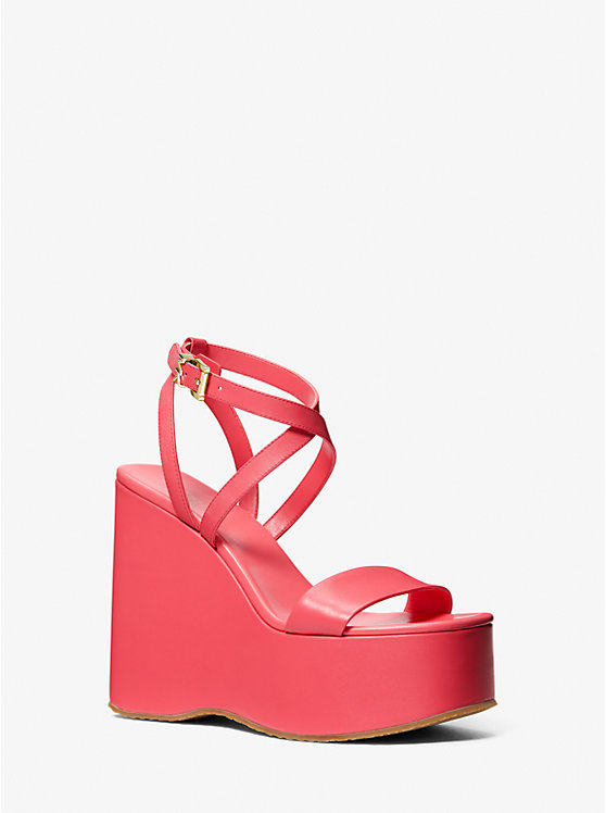 Paola Leather Wedge Sandal image number 0