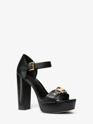 Rory Leather Platform Sandal | Michael Kors