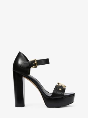 【Michael Kors】Rory Logo and Faux Leather Sandal Rory Logo Trim Sandal | Michael Kors [US]