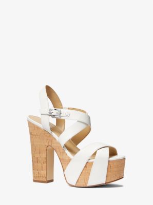 Michael kors cheap cork heels