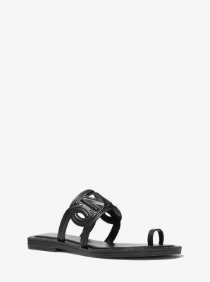 VIP割☆【Michael Kors】Alma Leather Flat Sandal 関税/送料込 Alma Leather Flat Sandal | Michael Kors Canada [CA]