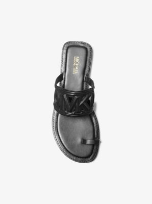 Alma Leather Flat Sandal