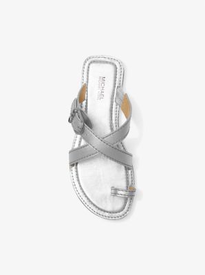 Ashton Metallic Leather Flat Sandal image number 2