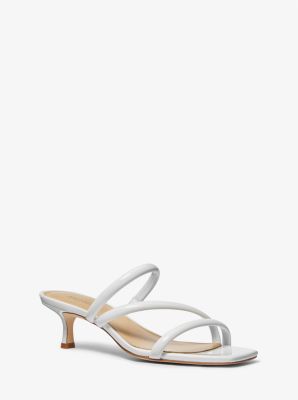 Celia Patent Kitten Sandal