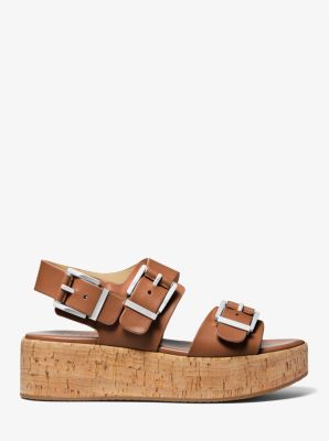 Sandalo flatform Colby in pelle image number 1