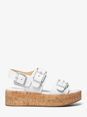 Flatform-Sandale Colby aus Leder image number 1